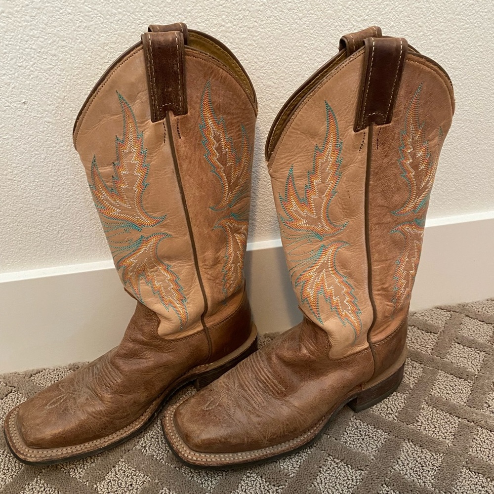 Justin’s square toe cowboy boots